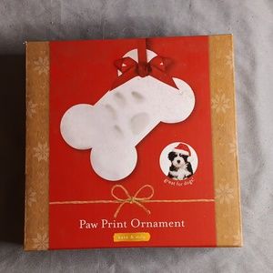 Paw print Ornament 2018. New, but I opened the box.